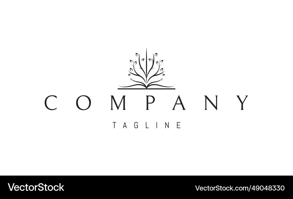 A logo with an abstract image of open A logo with an abstract image of open vector image