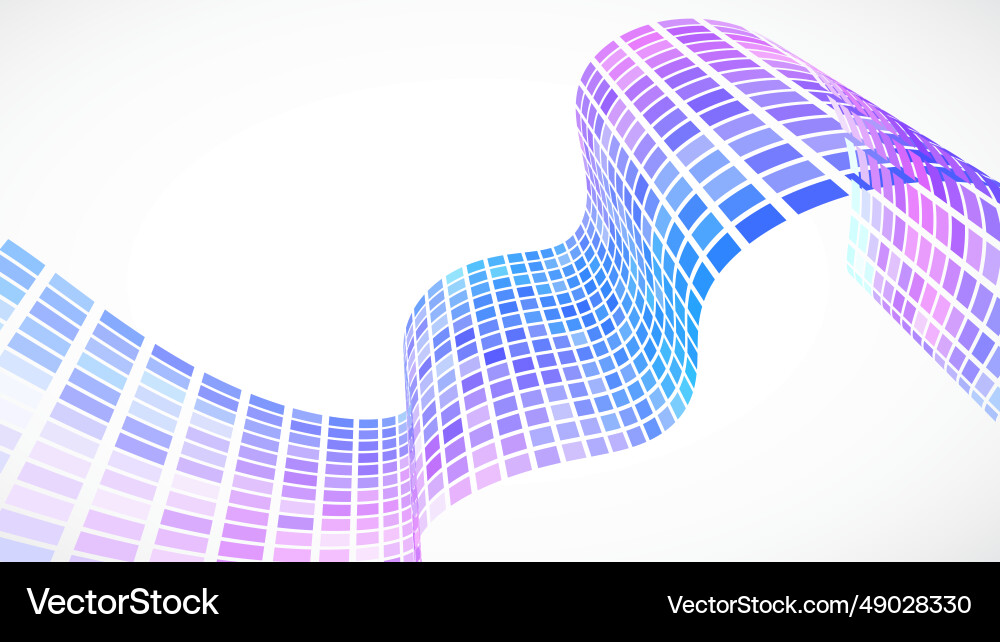 Abstract retro background waves are made vector image