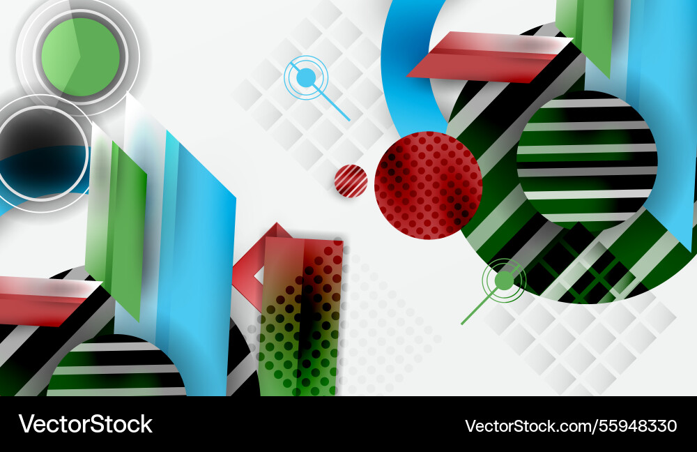 Dynamic complex geometric abstract background Dynamic complex geometric abstract background Vector Image