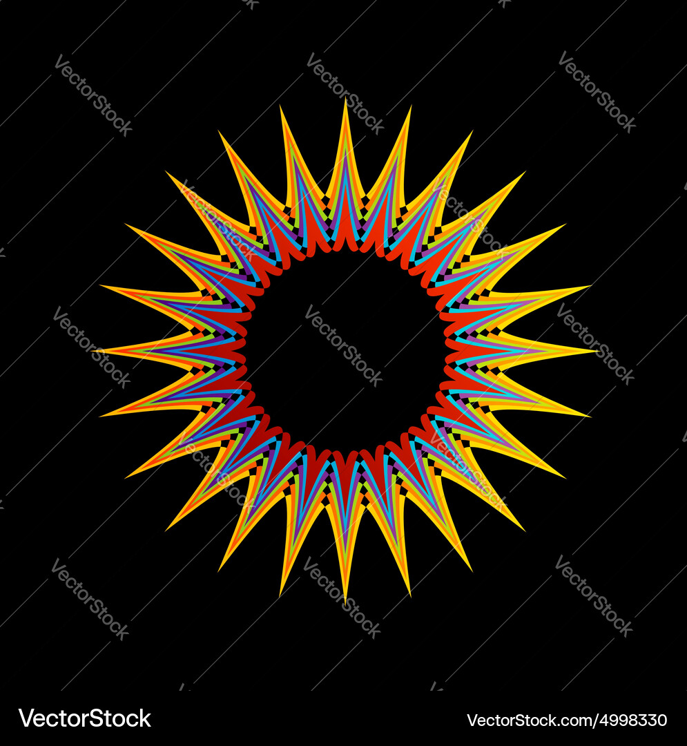 Fractal design element or banner for web Vector Image