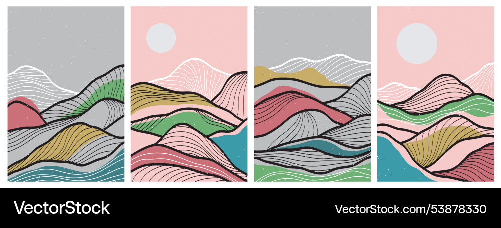 Japanese background with line wave pattern Japanese background with line wave pattern vector image