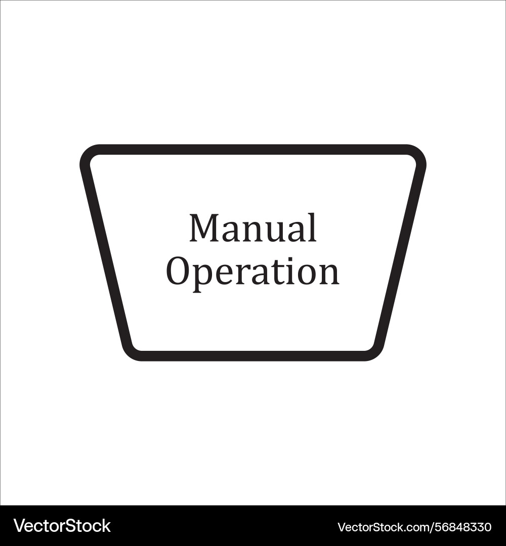 Manual operation symbols in flowchat Manual operation symbols in flowchat vector image