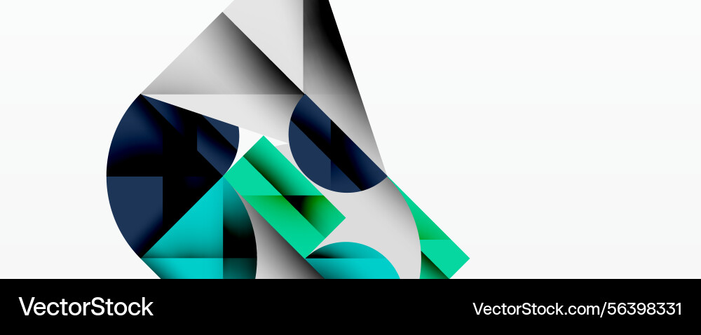 Abstract geometric shapes overlap creating Abstract geometric shapes overlap creating Vector Image