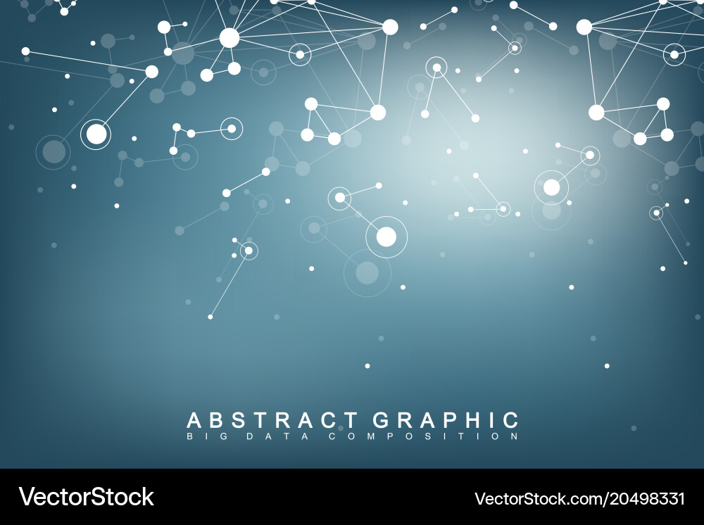 Big data visualization graphic abstract vector image