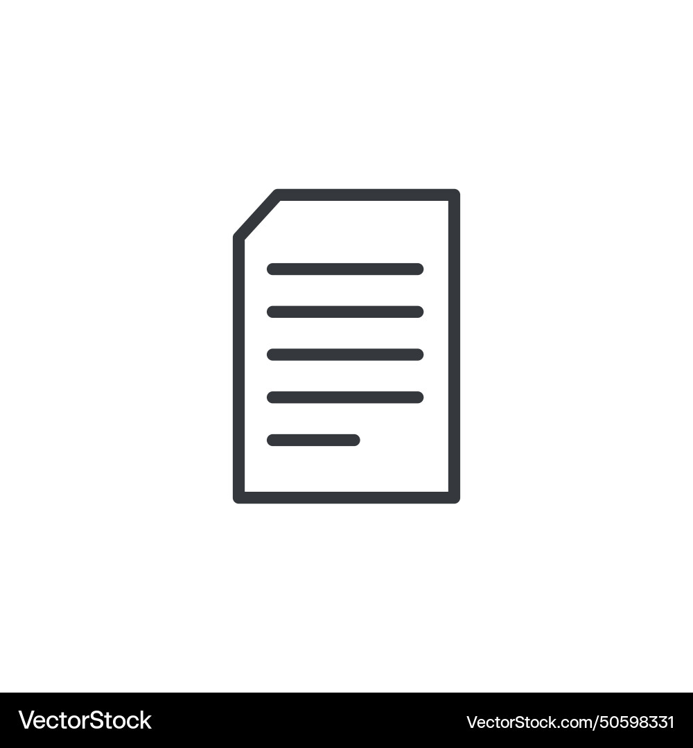 Document notepad icon file flat vector image