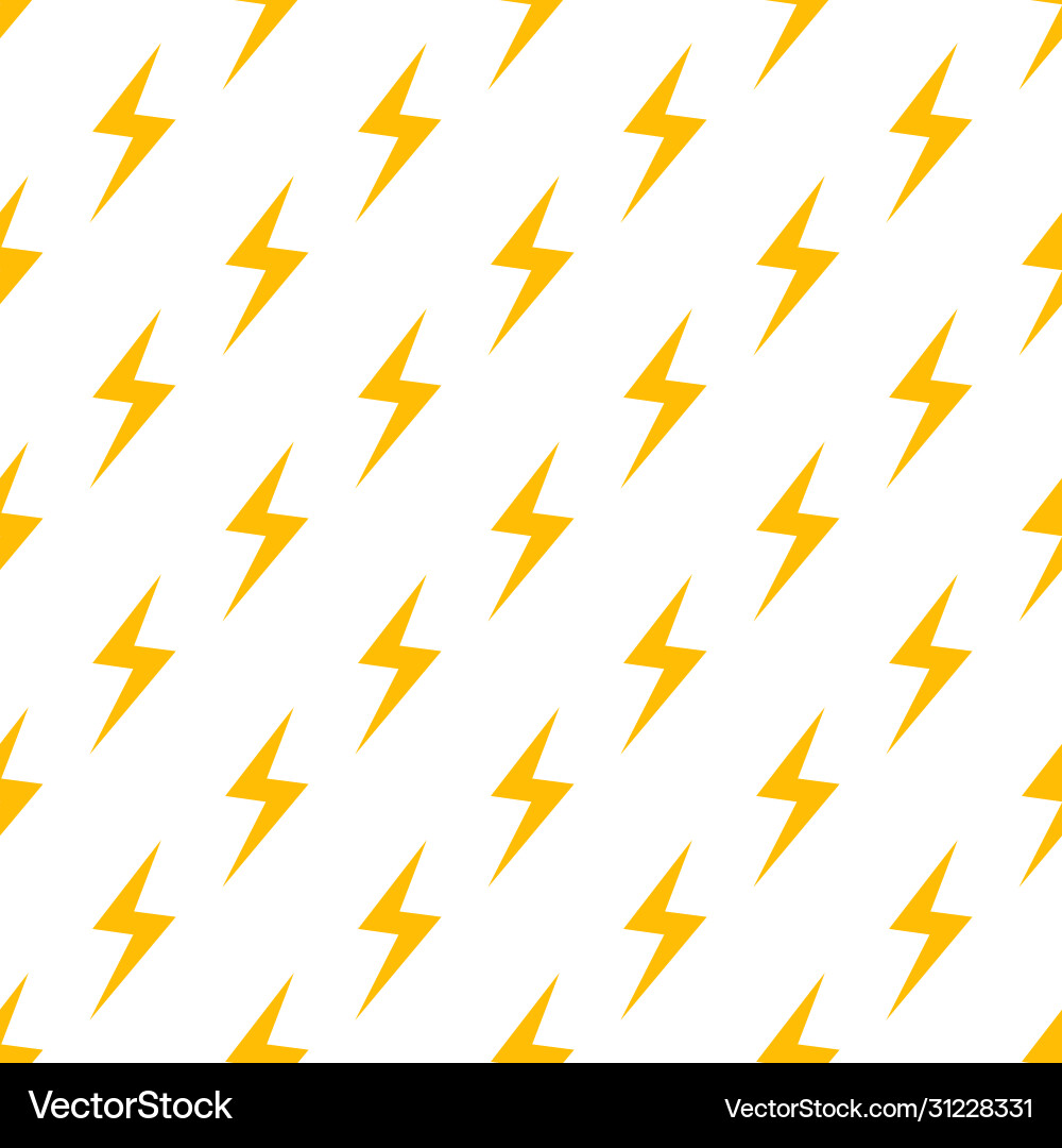 Lightning Bolt Pattern Background vector image