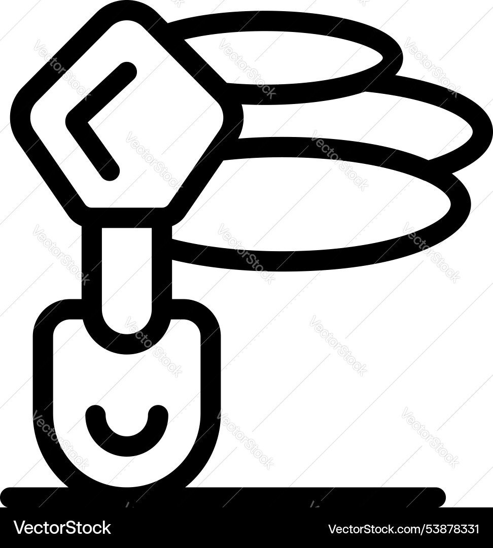 Shovel putting coin in a stack representing saving Shovel putting coin in a stack representing saving vector image