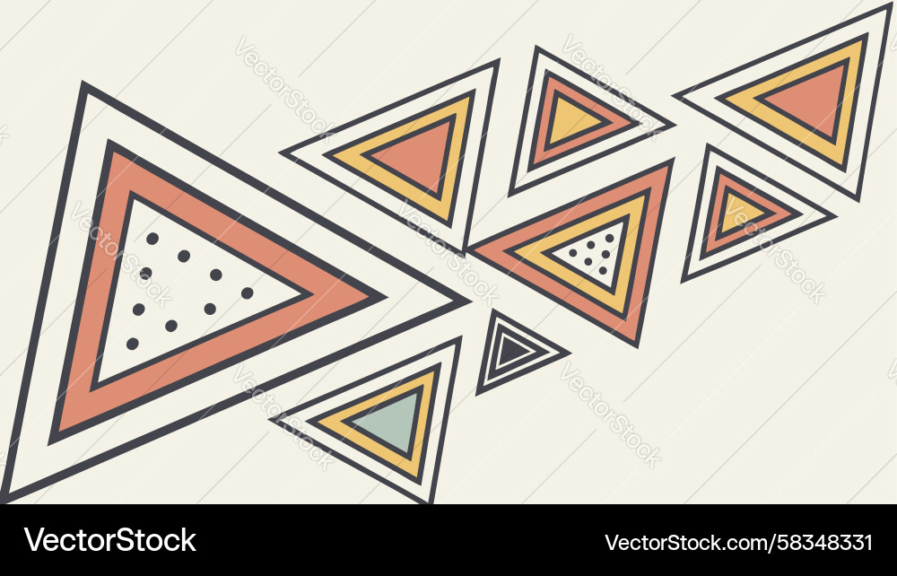 Triangular Geometric Pattern Vector Image