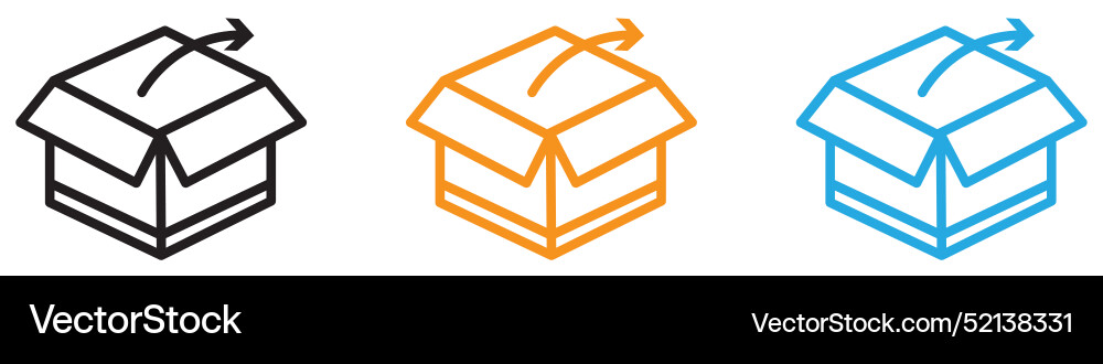 Unpack logo set collection for web app ui Unpack logo set collection for web app ui vector image