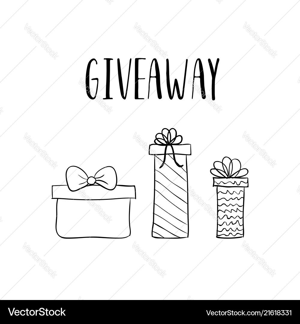Vorlage handgezeichnete Geschenkboxen Vorlage handgezeichnete Geschenkboxen vektorbild