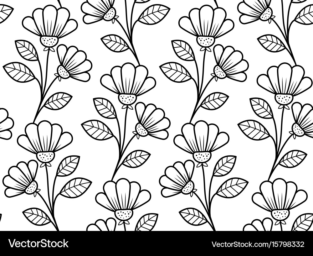 Botanical-seamless-pattern Royalty Free Vector Image