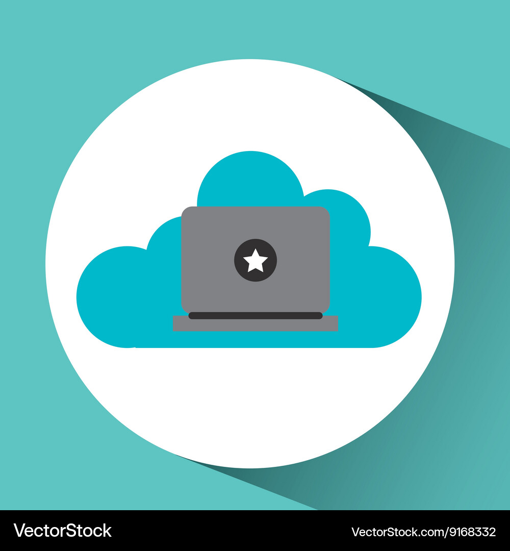 Cloud computing design Vector Image