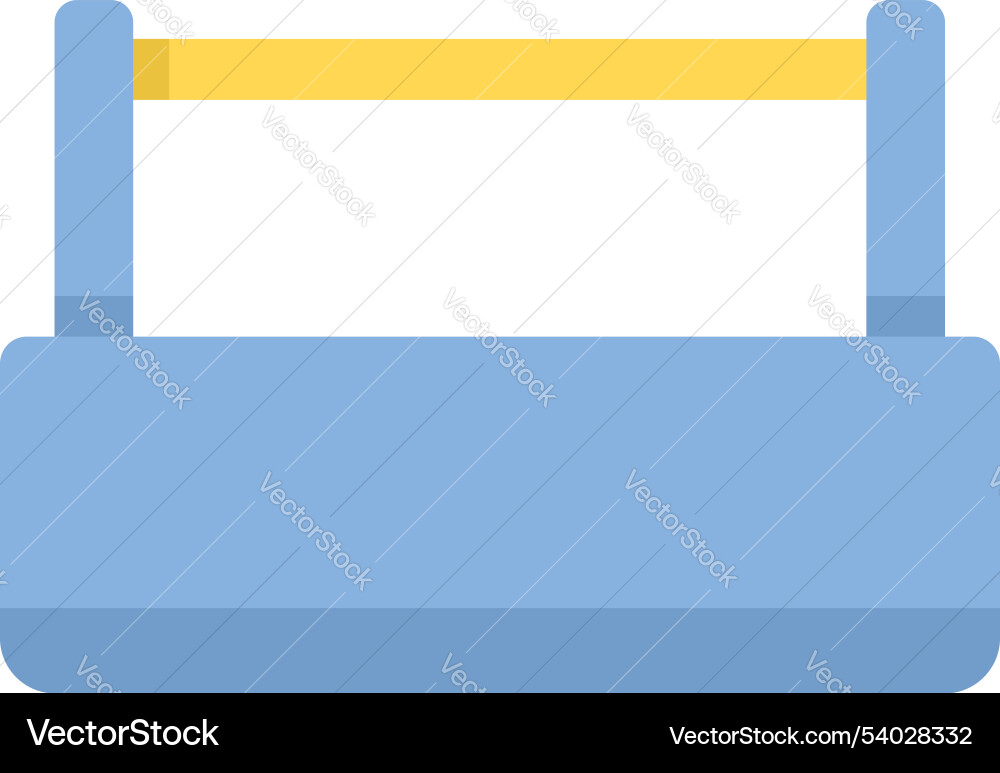 Empty toolbox with wooden handle for storing tools Vector Image