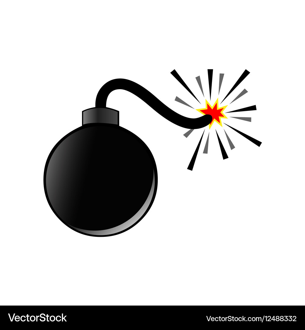 Exploding Bomb Vector Image