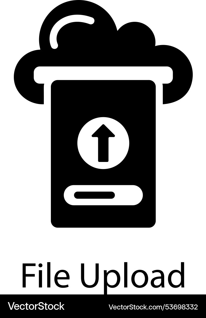 File upload vector image