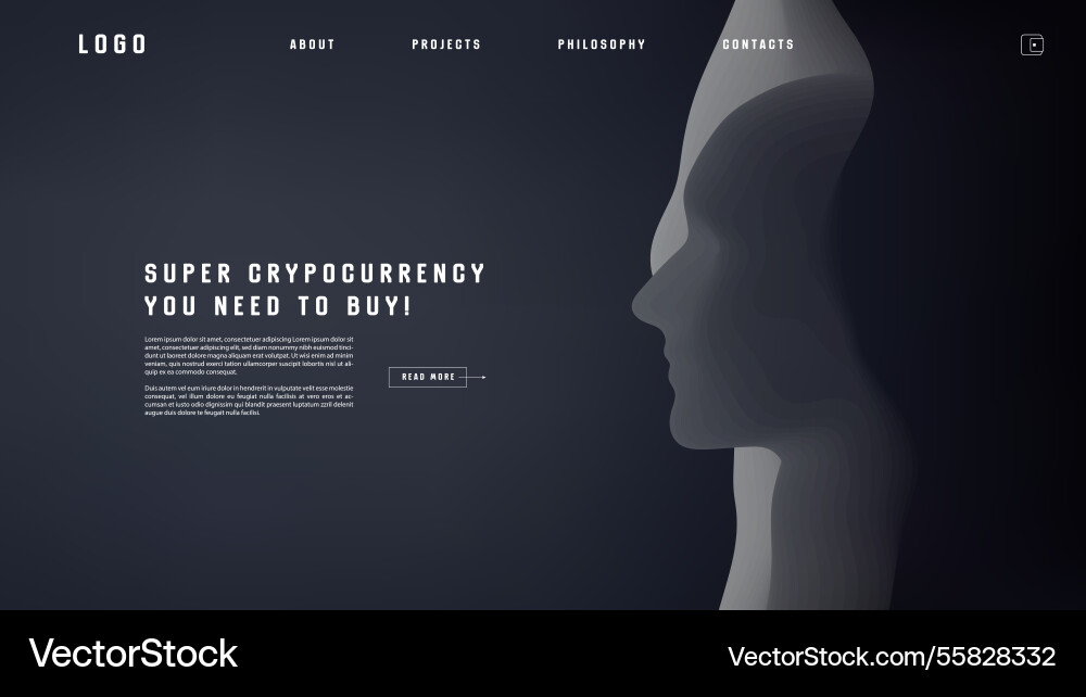 Landing page abstract design with ai androind Landing page abstract design with ai androind vector image
