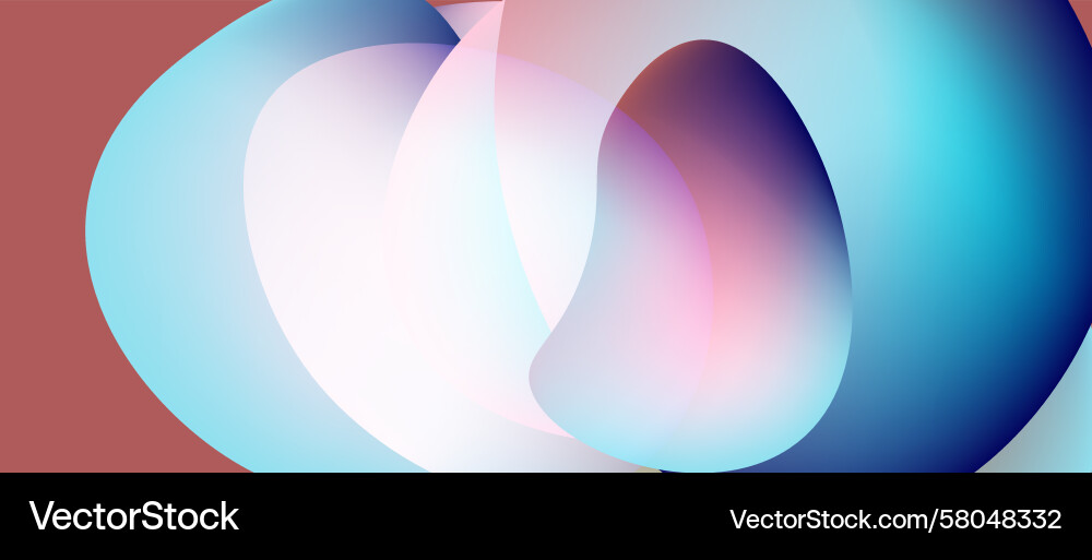 Overlapping Soft Gradients Vector Image