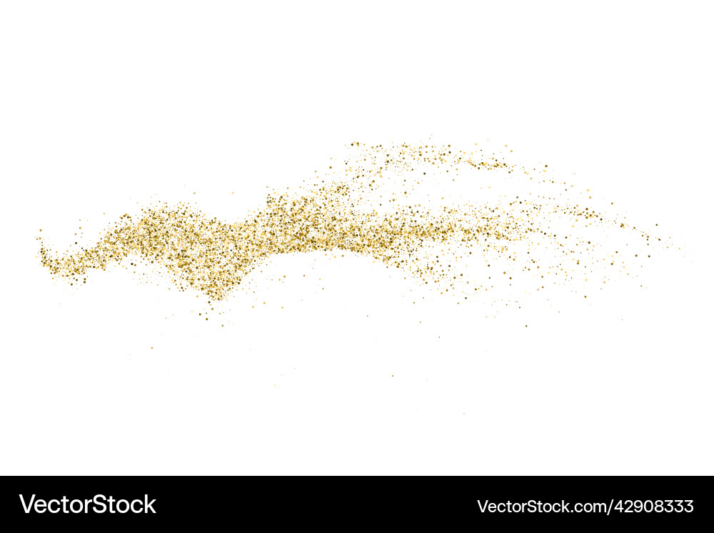 Gold glitter texture Gold glitter texture vector image