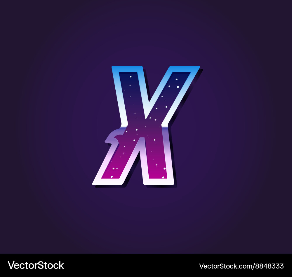 Retro Sci-Fi Font - 80s Universe vector image