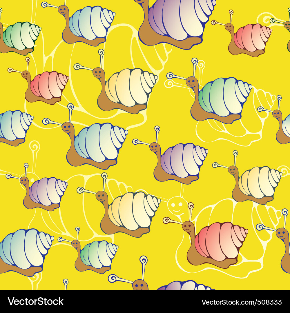 Snail pattern Vector Image
