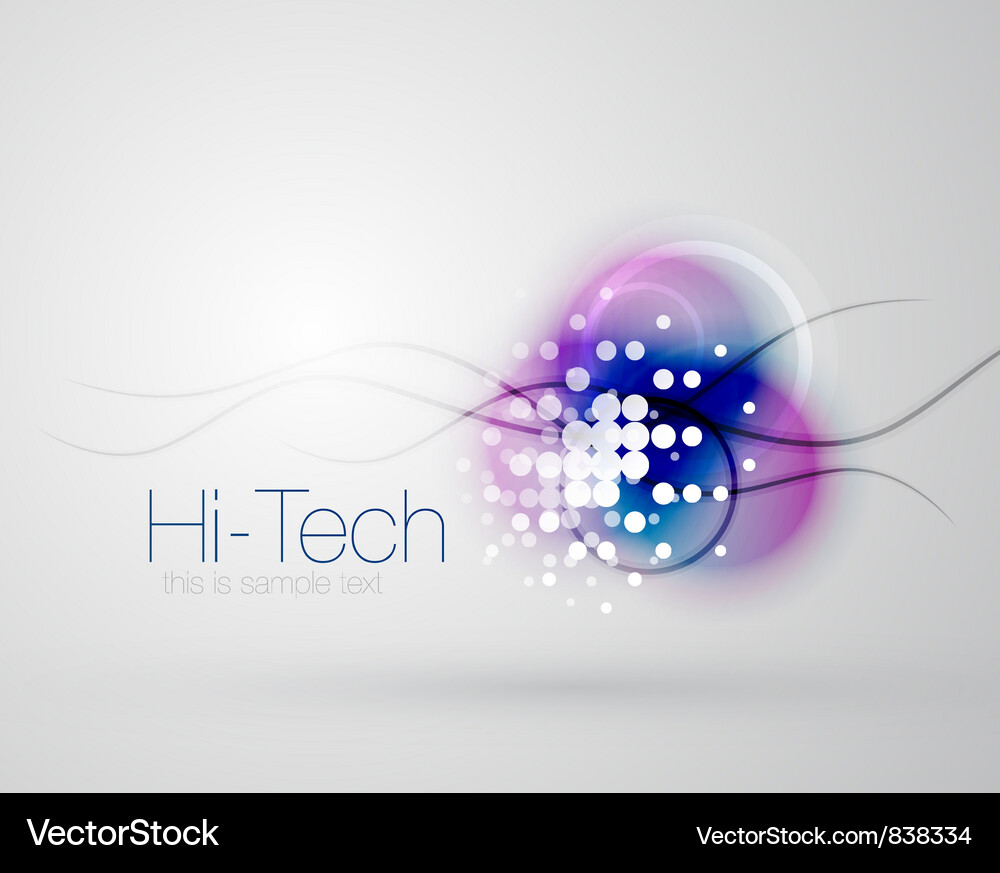 Abstract sparkling blurred shape background Vector Image