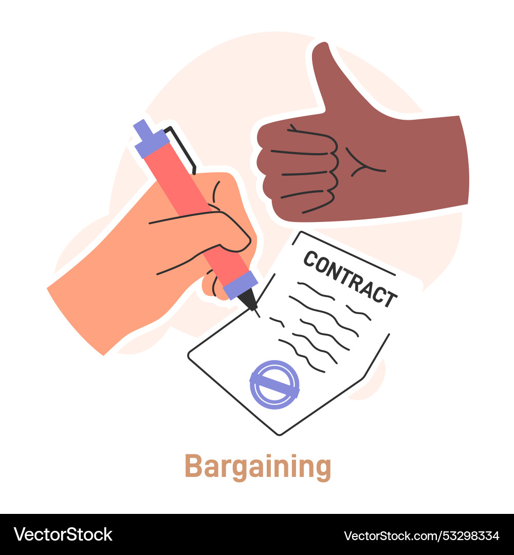Compromise finding common ground and search Compromise finding common ground and search vector image