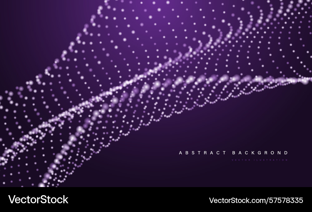 Abstract purple mesh particles wave curve overlap Abstract purple mesh particles wave curve overlap vector image