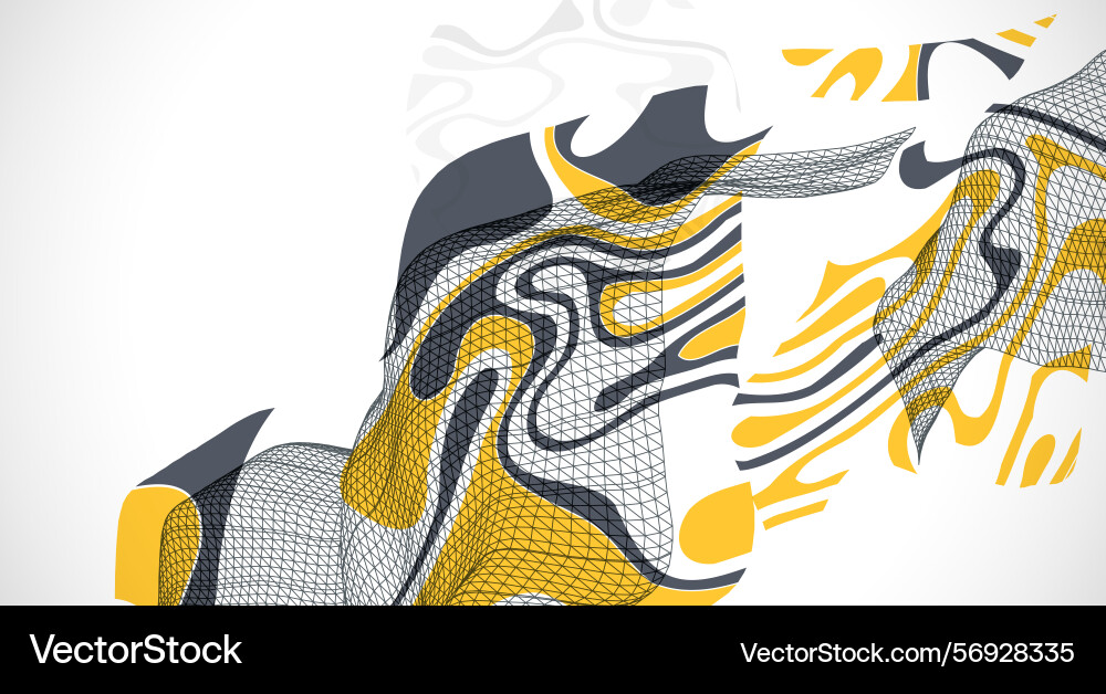 Abstract wave is made in a frame style template Abstract wave is made in a frame style template vector image