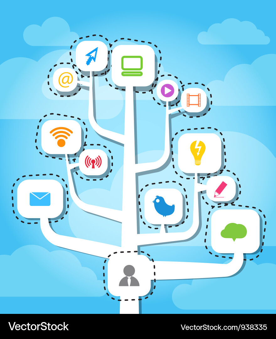 App Icon Network Vector Image