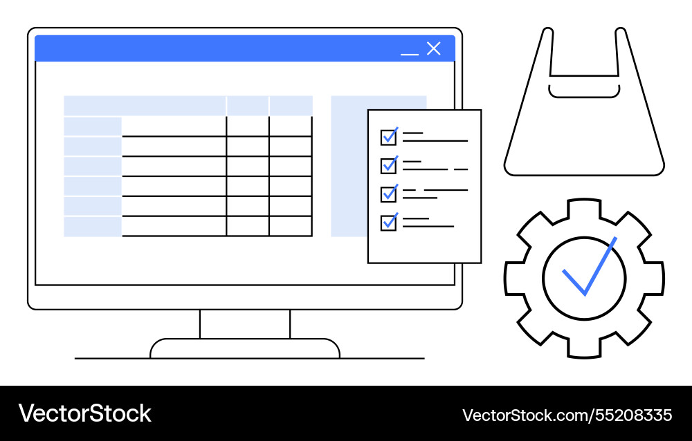 Efficient task management and process optimization Efficient task management and process optimization Vector Image