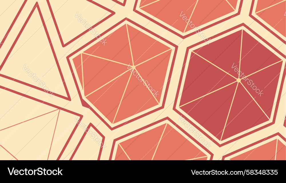 Hexagonal Abstract Pattern Vector Image