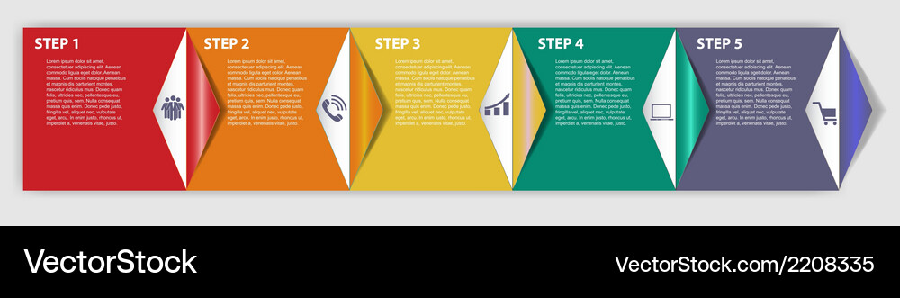 Presentation Elements - Data & Strategy Vector Image