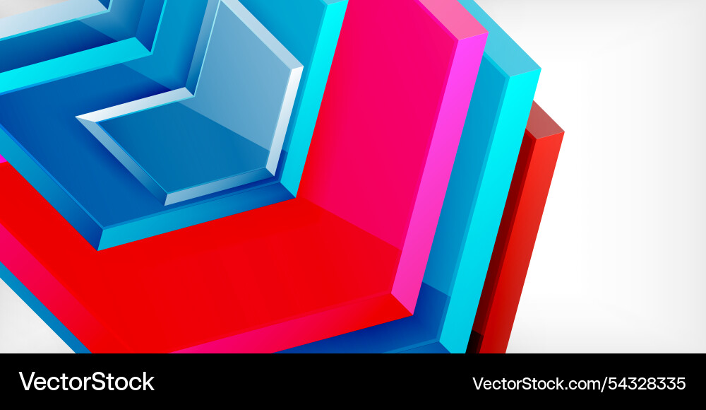 Technology dynamic arrow geometric background Vector Image
