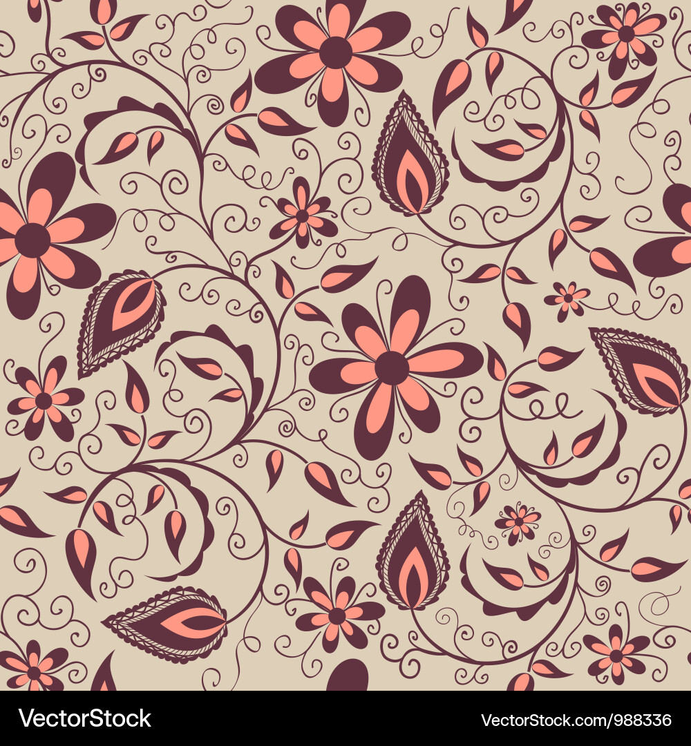 Floral Pattern Element vector image