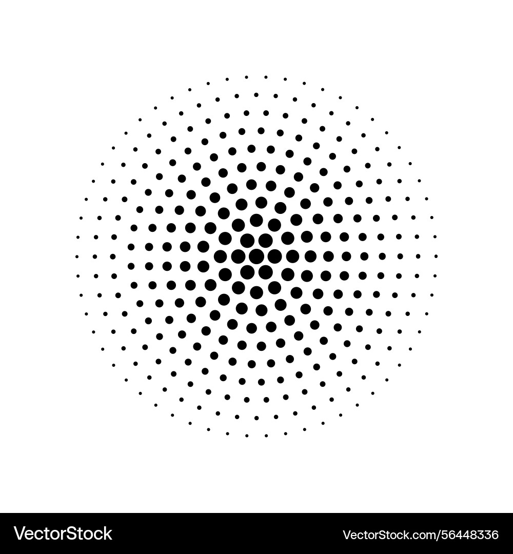 Halftone circular dot pattern design Vector Image