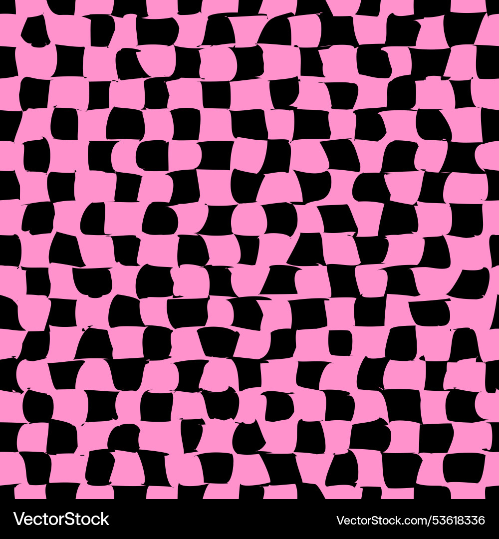 Psychedelic checkerboard pattern Psychedelic checkerboard pattern vector image