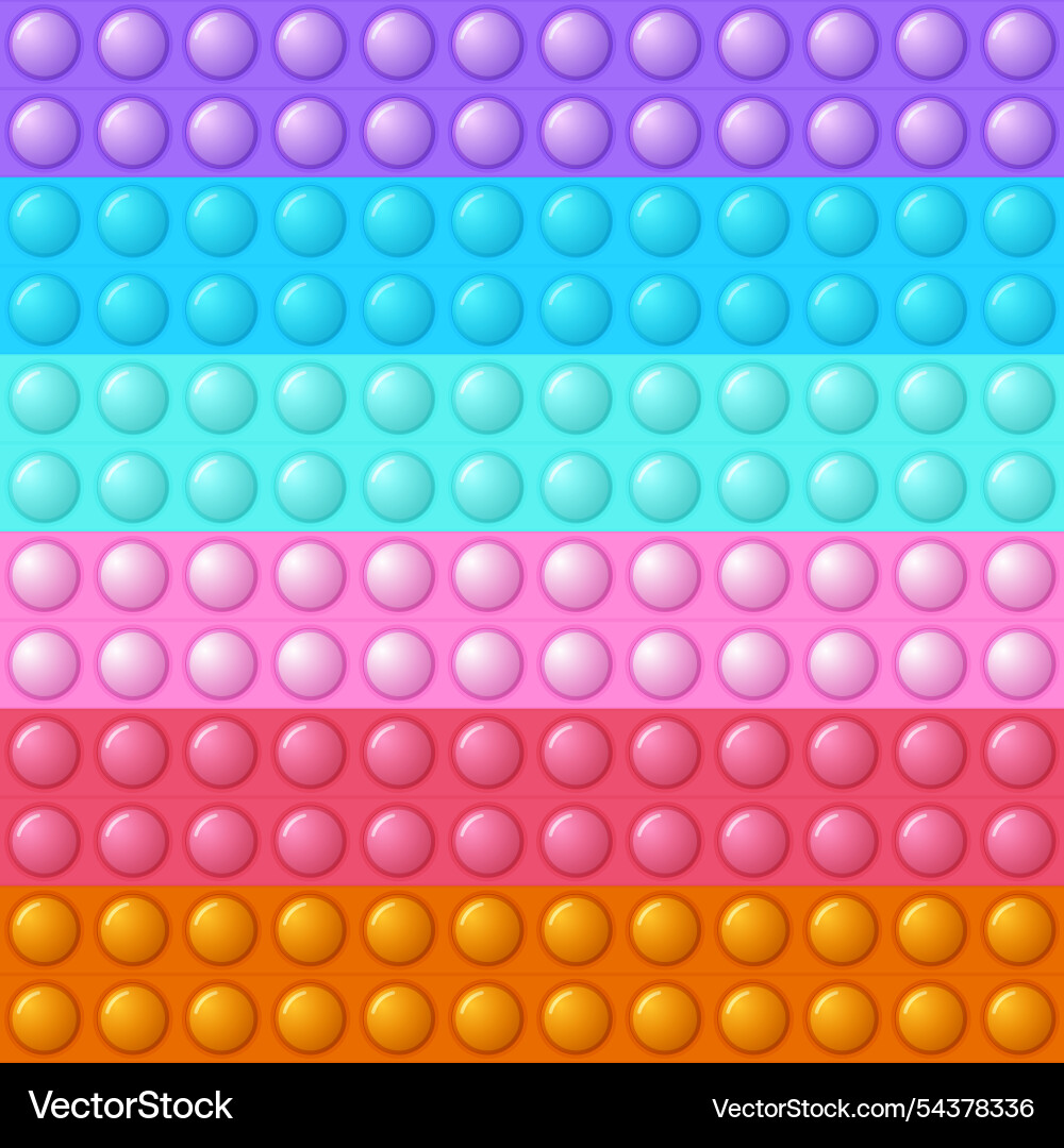 Seamless pattern with trendy game pop it simple Seamless pattern with trendy game pop it simple Vector Image