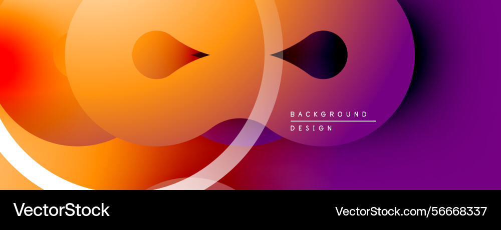Abstract gradient shapes overlap creating dynamic Abstract gradient shapes overlap creating dynamic vector image