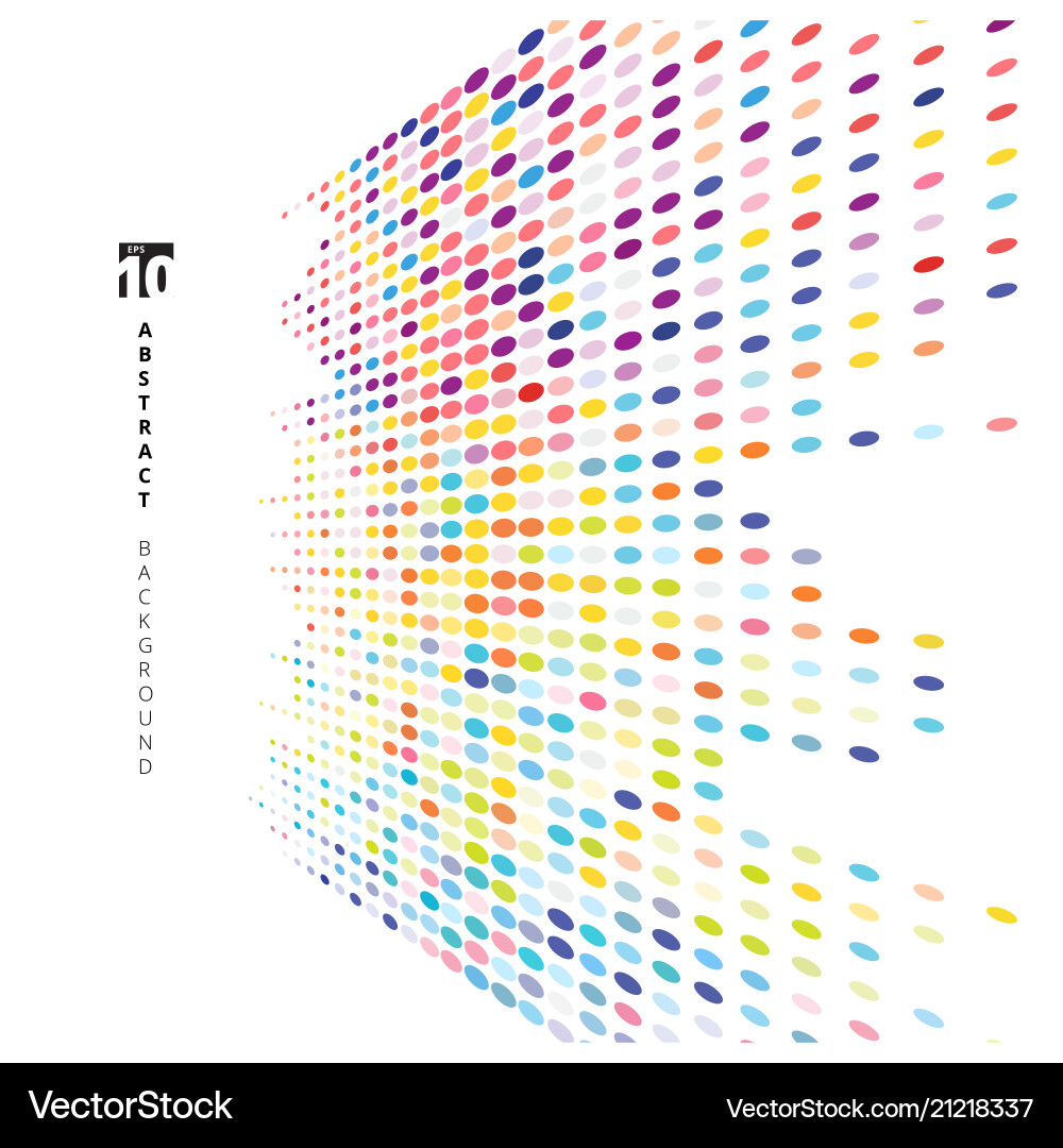 Colorful Halftone Dots Pattern Royalty Free Vector Image