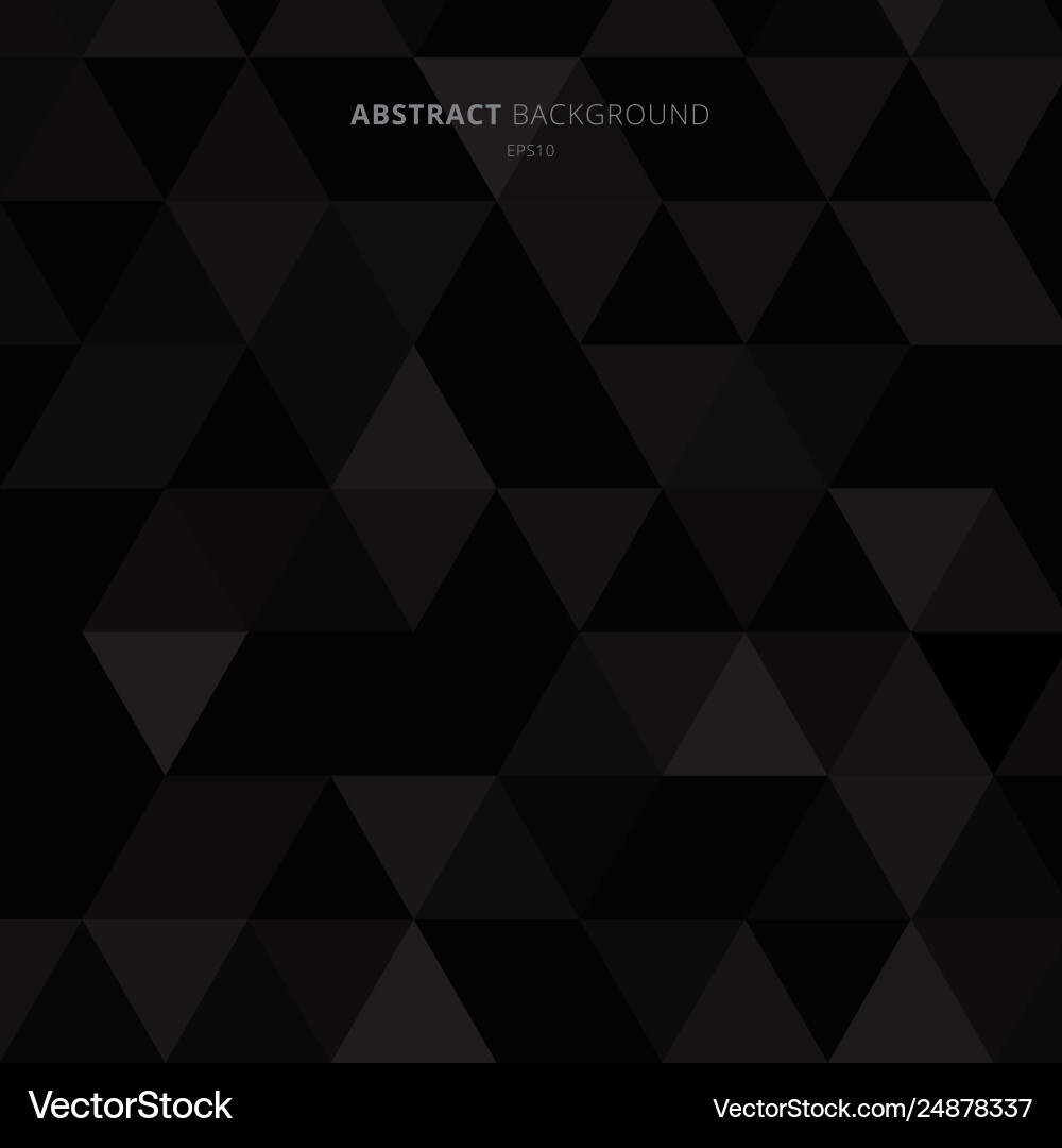 Dark Triangles Abstract Pattern vector image