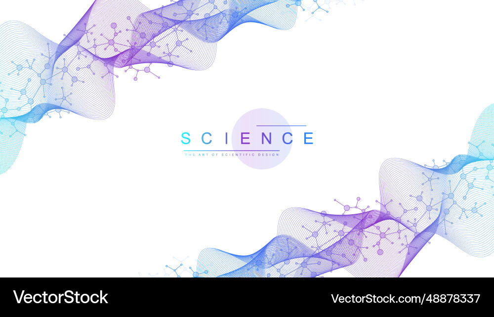 Molecular abstract structure background Molecular abstract structure background vector image