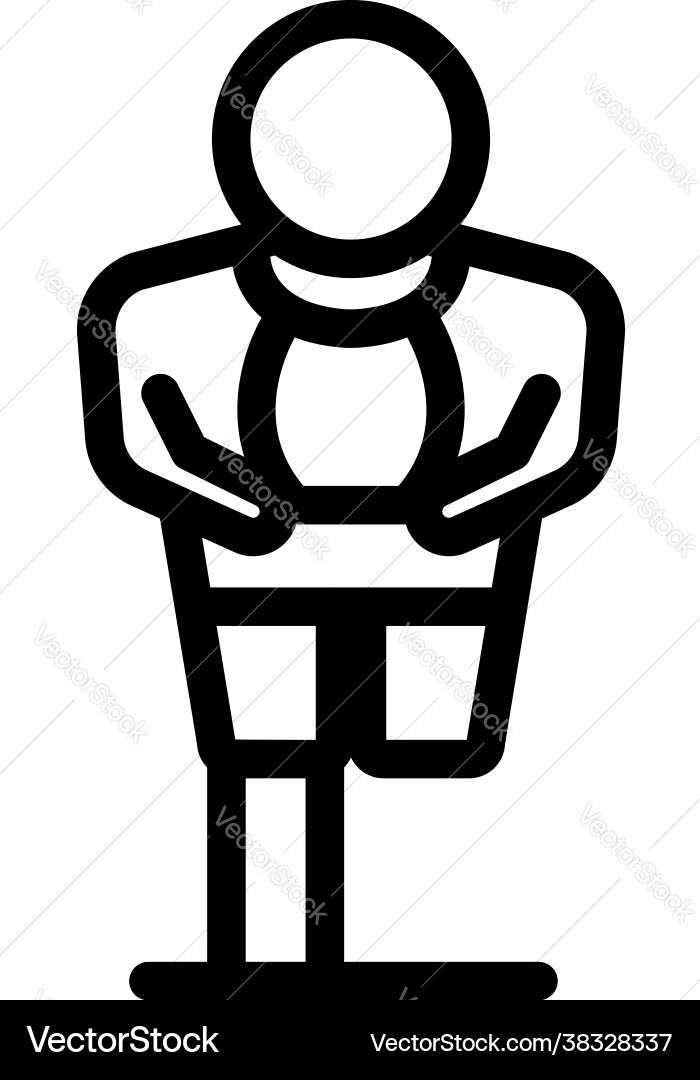 Runner handicaped icon outline style Runner handicaped icon outline style vector image