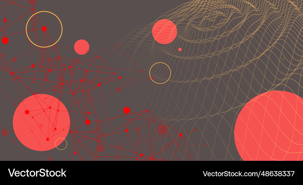 Template for science and technology presentation Template for science and technology presentation vector image