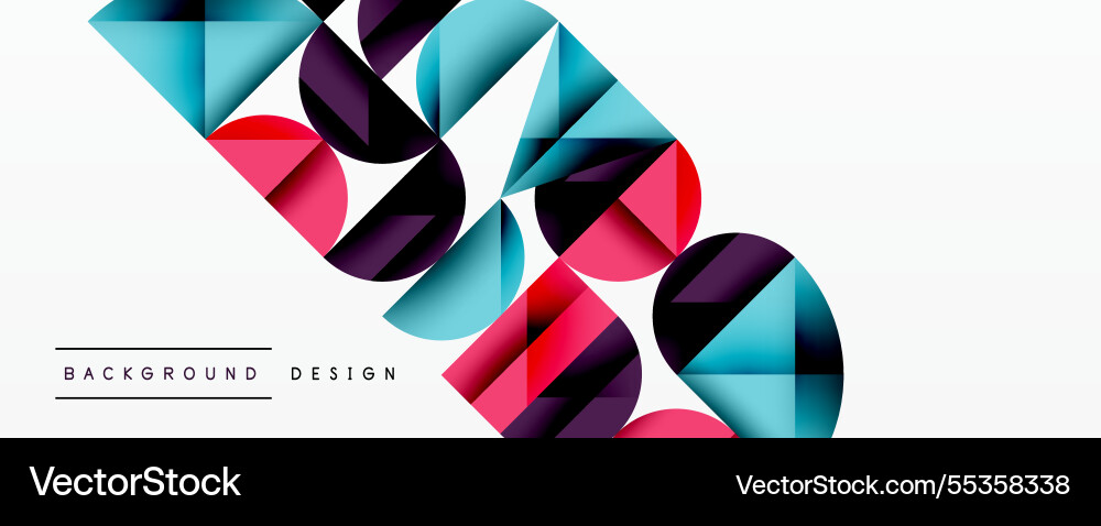 Abstract geometric pattern with intersecting Vector Image