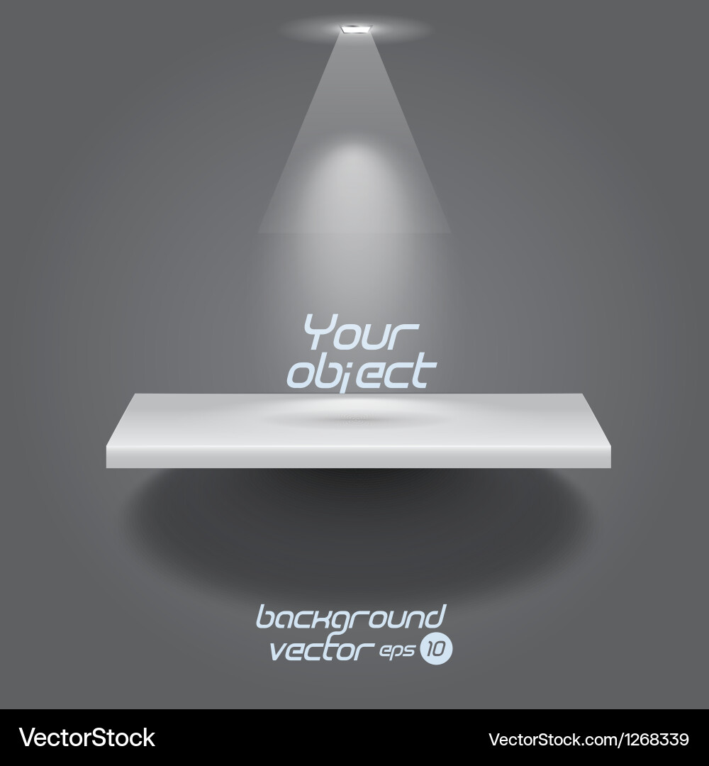 Isolated Empty Shelf vector image