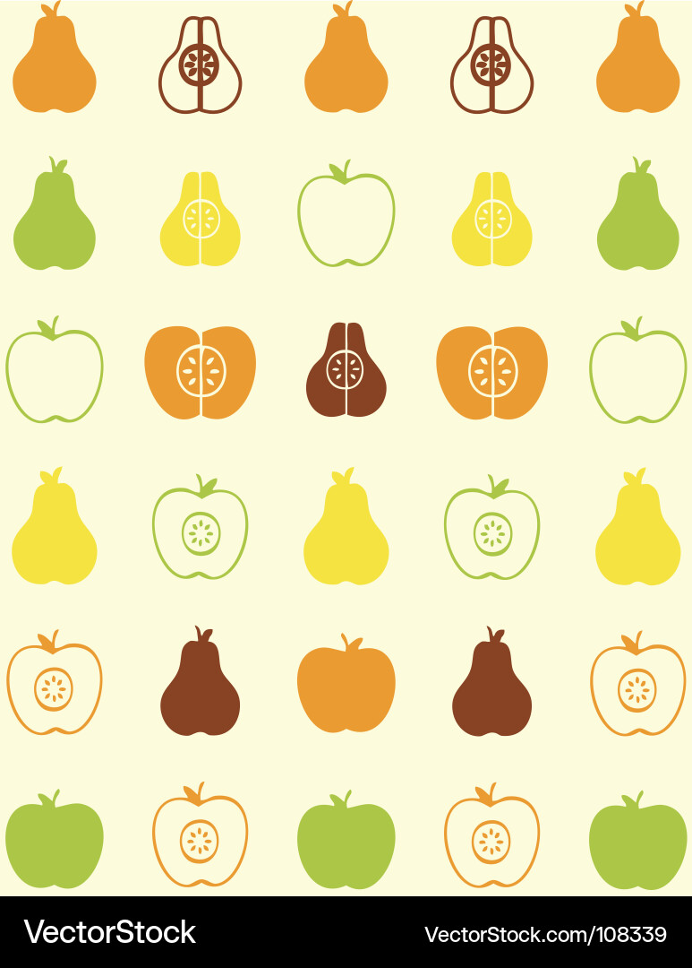 Pear wallpaper Royalty Free Vector Image - VectorStock