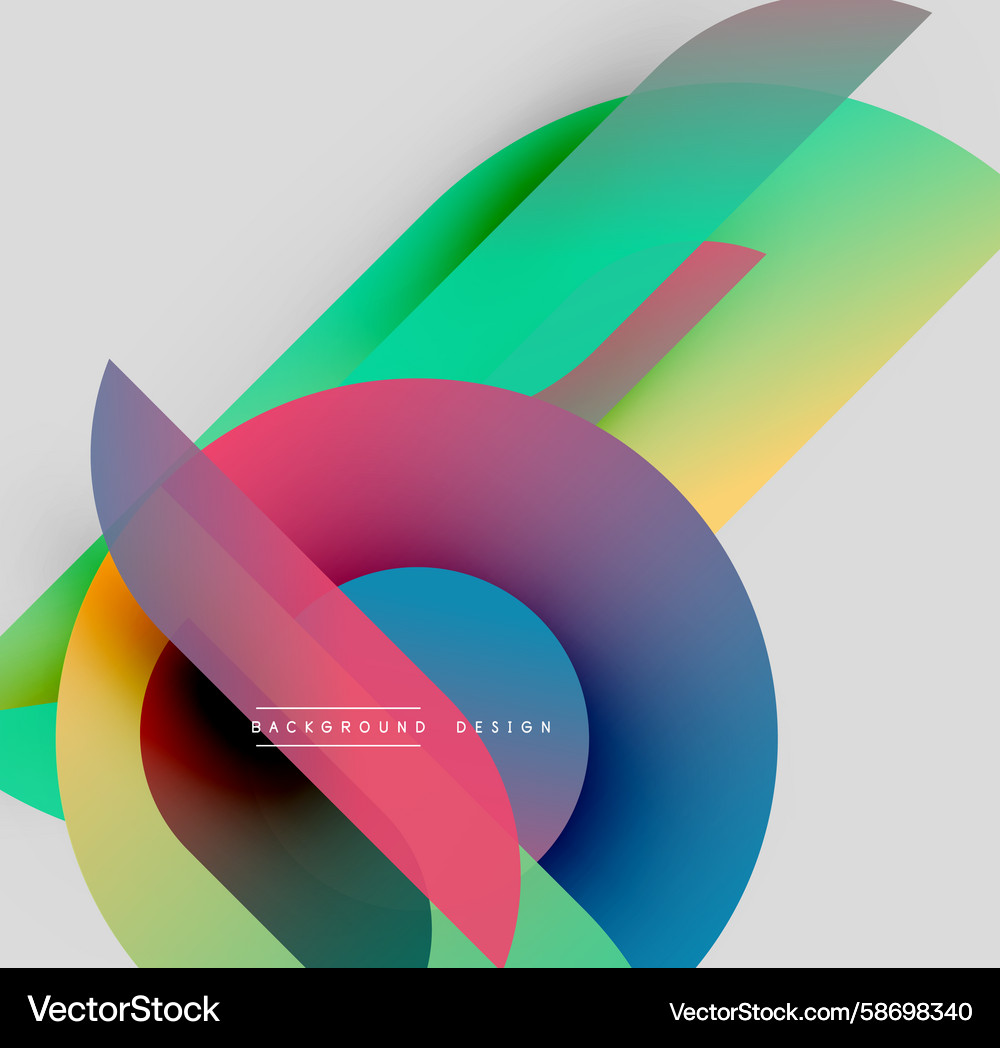Abstract colorful layers create dynamic Vector Image