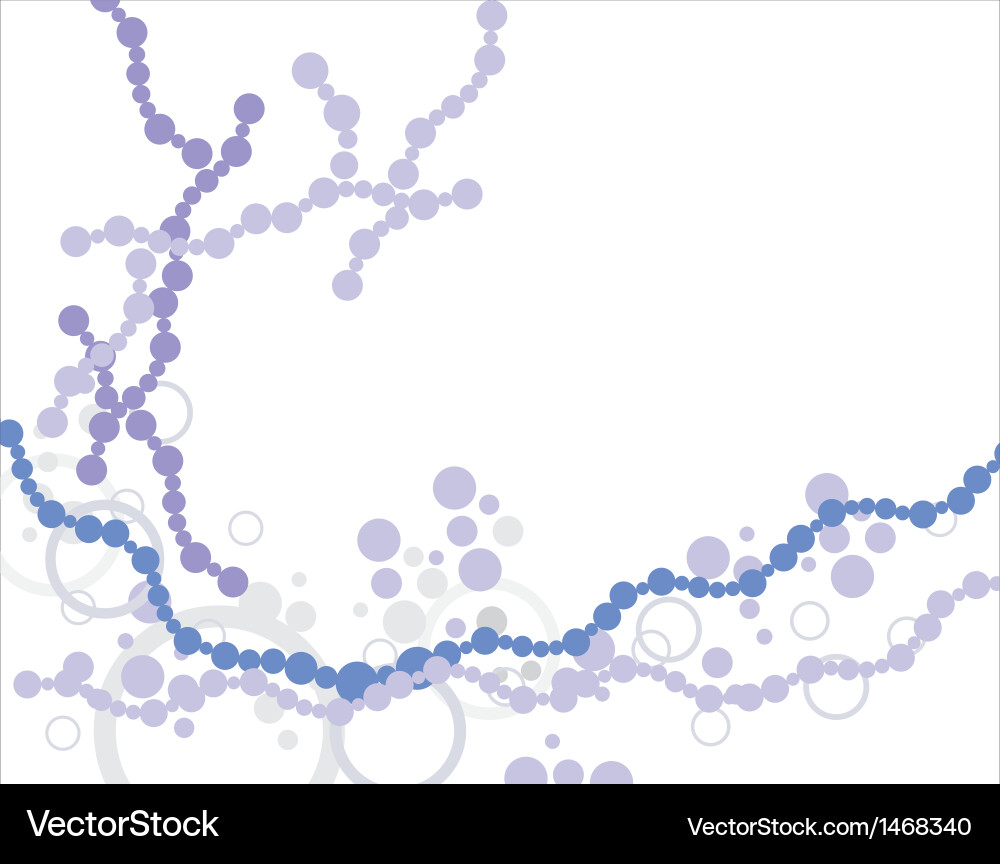 Abstract molecular structure background vector image