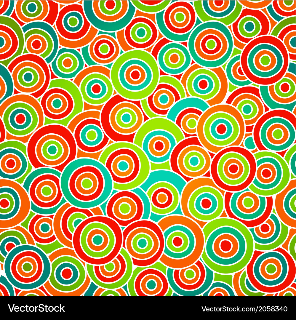 Abstract seamless pattern with circles Vector Image
