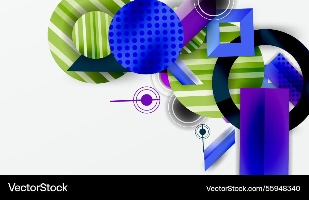 Dynamic complex geometric abstract background Dynamic complex geometric abstract background Vector Image